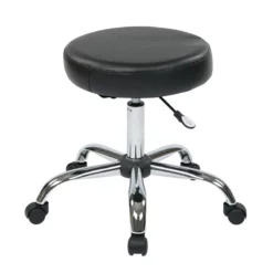 Pneumatic Drafting Chair Backless Stool With Black Vinyl Seat -CYMAX Sales 365221 8 L