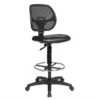 Deluxe Mesh Black Back Drafting Chair With Vinyl Seat 1 Deluxe Mesh Black Back Drafting Chair With Vinyl Seat -CYMAX Sales 365225 L