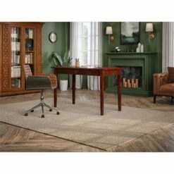 AFI Shaker Solid Wood Writing Desk With Storage Drawer In Walnut -CYMAX Sales 368603 6 L