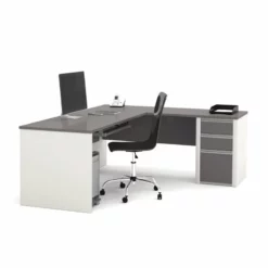 Bestar Connexion L-shaped Workstation With Lateral File In Slate And Sandstone 21 Bestar Connexion L-shaped Workstation With Lateral File In Slate And Sandstone -CYMAX Sales 387579 2 L 1