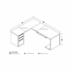 Bestar Connexion L-shaped Workstation With Lateral File In Slate And Sandstone 24 Bestar Connexion L-shaped Workstation With Lateral File In Slate And Sandstone -CYMAX Sales 387579 5 L 1