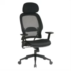 Professional AirGrid Black Back And Mesh Fabric Seat Chair Adjustable Headrest