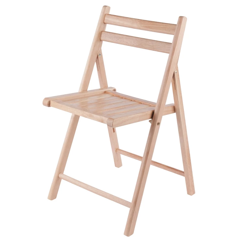 Winsome Robin Transitional Solid Wood Folding Chair In Teak (Set Of 4) 9 Winsome Robin Transitional Solid Wood Folding Chair In Teak (Set Of 4) - Image 7