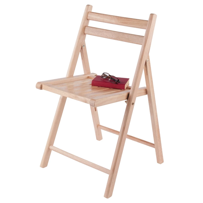 Winsome Robin Transitional Solid Wood Folding Chair In Teak (Set Of 4) 15 Winsome Robin Transitional Solid Wood Folding Chair In Teak (Set Of 4) - Image 13