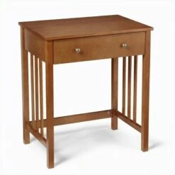 Convenience Concepts Designs2Go Mission Desk In Brown Oak Wood Finish -CYMAX Sales 425979 L
