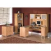 Bush Furniture Somerset 4 Piece 60" L-Shape Office Set In Maple Cross 1 Bush Furniture Somerset 4 Piece 60" L-Shape Office Set In Maple Cross -CYMAX Sales 436108 L