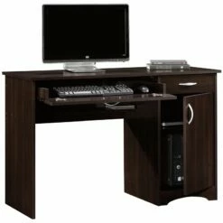 Sauder Beginnings Engineered Wood Computer Desk In Cinnamon Cherry -CYMAX Sales 437573 2 L