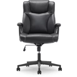 Serta Connor Office Chair Gray Bonded Leather 31 Serta Connor Office Chair Gray Bonded Leather -CYMAX Sales 442158 36 L