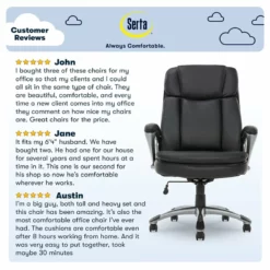 Serta Fairbanks Big And Tall Executive Office Chair Cognac Bonded Leather 33 Serta Fairbanks Big And Tall Executive Office Chair Cognac Bonded Leather -CYMAX Sales 442162 48 L 1