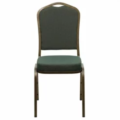 Flash Furniture Hercules Crown Back Banquet Stacking Chair In Black