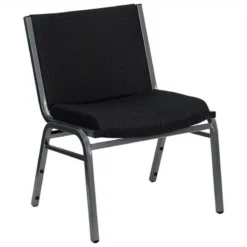 Flash Furniture Hercules Extra Wide Stacking Chair In Black -CYMAX Sales 454774 1 L