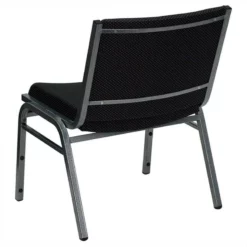 Flash Furniture Hercules Extra Wide Stacking Chair In Black -CYMAX Sales 454774 2 L