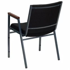 Flash Furniture Hercules Upholstered Stacking Chair In Black -CYMAX Sales 454822 2 L 2