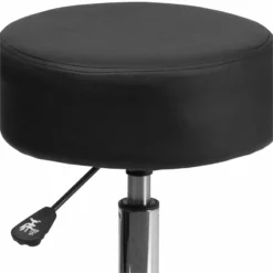Flash Furniture Medical Ergonomic Stool Black And Chrome -CYMAX Sales 457616 6 L