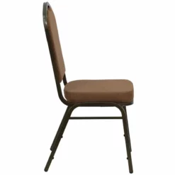Flash Furniture Hercules Stacking Banquet Stacking Chair In Coffee -CYMAX Sales 461361 8 L 1