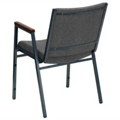 Flash Furniture Hercules Upholstered Stacking Chair In Navy -CYMAX Sales 461368 2 L