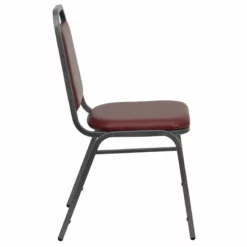 Flash Furniture Hercules Banquet Stacking Chair In Burgundy And Silver 20 Flash Furniture Hercules Banquet Stacking Chair In Burgundy And Silver -CYMAX Sales 462253 2 L 1