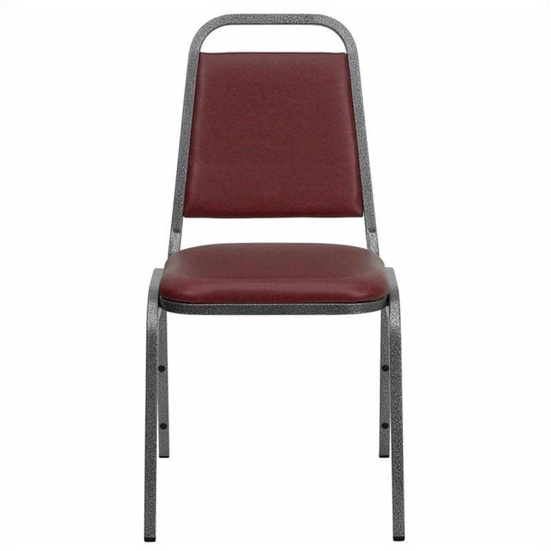 Flash Furniture Hercules Banquet Stacking Chair In Burgundy And Silver 7 Flash Furniture Hercules Banquet Stacking Chair In Burgundy And Silver - Image 5