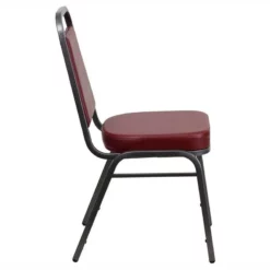 Flash Furniture Hercules Banquet Stacking Chair In Silver And Burgundy 24 Flash Furniture Hercules Banquet Stacking Chair In Silver And Burgundy -CYMAX Sales 462261 2 L