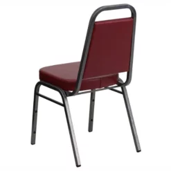 Flash Furniture Hercules Banquet Stacking Chair In Silver And Burgundy 25 Flash Furniture Hercules Banquet Stacking Chair In Silver And Burgundy -CYMAX Sales 462261 3 L