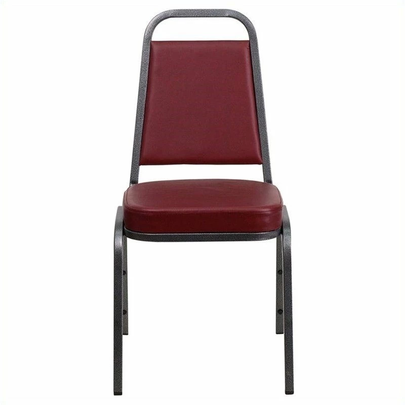 Flash Furniture Hercules Banquet Stacking Chair In Silver And Burgundy 7 Flash Furniture Hercules Banquet Stacking Chair In Silver And Burgundy - Image 5