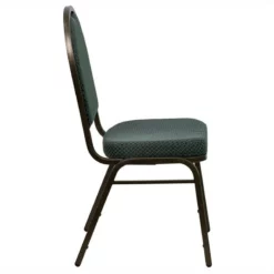 Flash Furniture Hercules Dome Back Banquet Stacking Chair In Green -CYMAX Sales 464633 2 L