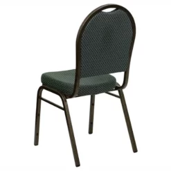 Flash Furniture Hercules Dome Back Banquet Stacking Chair In Green -CYMAX Sales 464633 3 L