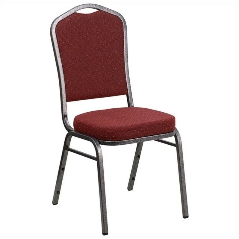 Flash Furniture Hercules Stacking Banquet Stacking Chair In Burgundy 4 Flash Furniture Hercules Stacking Banquet Stacking Chair In Burgundy - Image 2