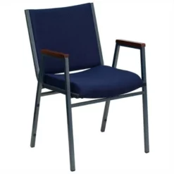 Flash Furniture Hercules Upholstered Stacking Chair In Navy -CYMAX Sales 464736 1 L