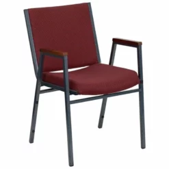 Flash Furniture Hercules Upholstered Stacking Chair In Black -CYMAX Sales 464750 1 L 2