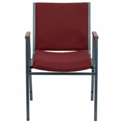 Flash Furniture Hercules Upholstered Stacking Chair In Burgundy -CYMAX Sales 464750 L 1
