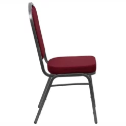 Flash Furniture Hercules Series Banquet Stacking Chair In Burgundy -CYMAX Sales 465604 2 L