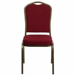 Flash Furniture Hercules Stacking Chair In Burgundy With Crown Back -CYMAX Sales 465605 L