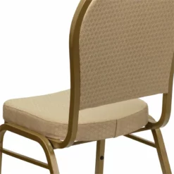 Flash Furniture Hercules Dome Back Banquet Stacking Chair In Beige 38 Flash Furniture Hercules Dome Back Banquet Stacking Chair In Beige -CYMAX Sales 465607 11 L