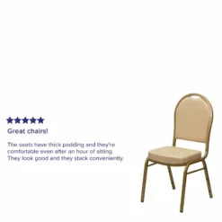 Flash Furniture Hercules Dome Back Banquet Stacking Chair In Beige 41 Flash Furniture Hercules Dome Back Banquet Stacking Chair In Beige -CYMAX Sales 465607 3 L