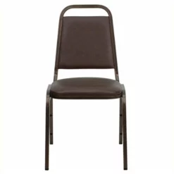 Flash Furniture Hercules Banquet Stacking Chair In Burgundy And Silver