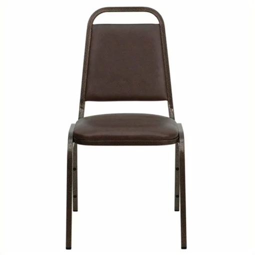 Flash Furniture Hercules Banquet Stacking Chair In Burgundy And Silver -CYMAX Sales 465619 L 1