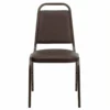 Flash Furniture Hercules Banquet Stacking Chair In Brown And Copper