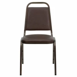 Flash Furniture Hercules Banquet Stacking Chair In Brown And Copper