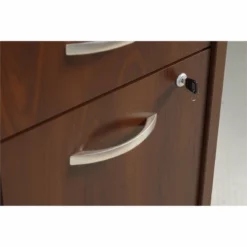 Series C RH Transitional Wood L Shaped Desk With Drawers In Hansen Cherry -CYMAX Sales 470712 5 L 1