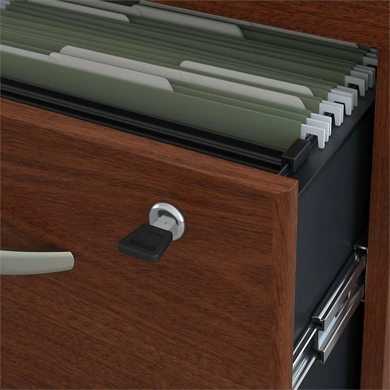 Series C 60W X 24D Office Desk With Drawers In Hansen Cherry - Engineered Wood 15 Series C 60W X 24D Office Desk With Drawers In Hansen Cherry - Engineered Wood - Image 13