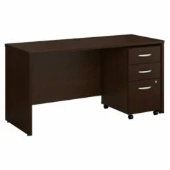 Series C 60W X 24D Office Desk With Drawers In Hansen Cherry - Engineered Wood