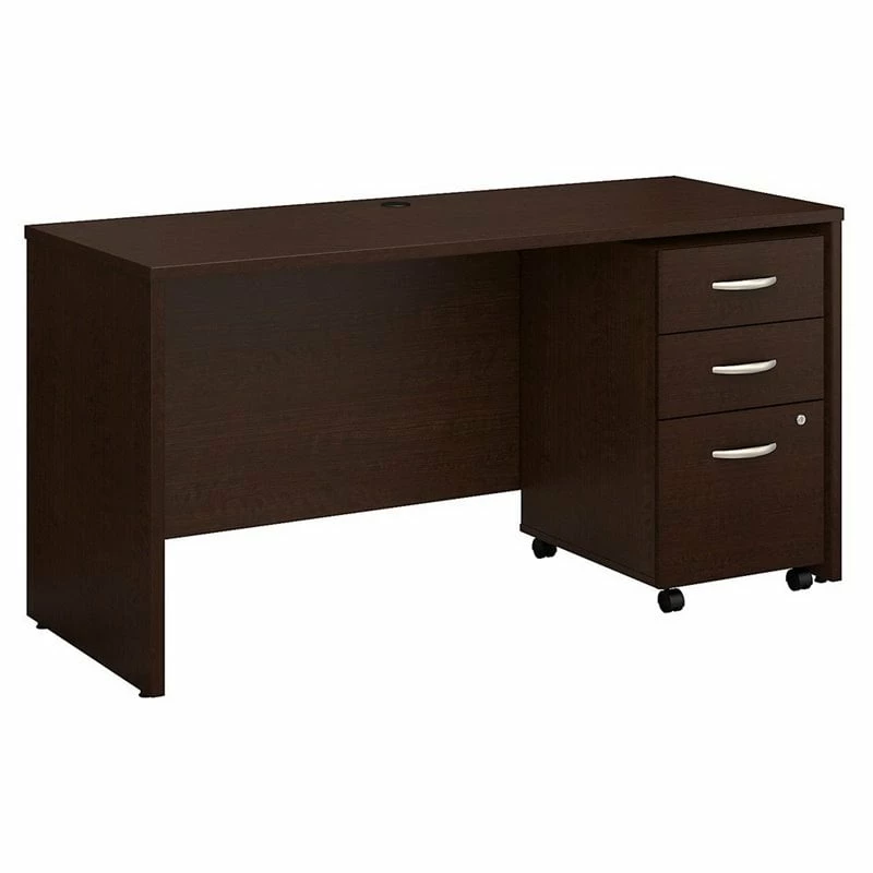 Series C 60W X 24D Office Desk With Drawers In Hansen Cherry - Engineered Wood 3 Series C 60W X 24D Office Desk With Drawers In Hansen Cherry - Engineered Wood