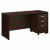 Series C 60W X 24D Office Desk With Drawers In Mahogany - Engineered Wood -CYMAX Sales 470824 L
