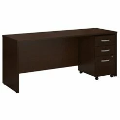 Series C 72W X 24D Office Desk With Drawers In Hansen Cherry - Engineered Wood -CYMAX Sales 470838 L