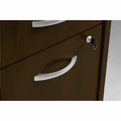 Series C 72" Credenza Desk With Pedestal In Hansen Cherry - Engineered Wood -CYMAX Sales 470894 7 L