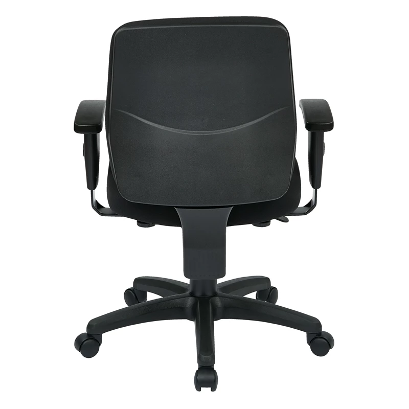 Deluxe Task Office Chair With Ratchet Back Height In Coal Black Fabric 5 Deluxe Task Office Chair With Ratchet Back Height In Coal Black Fabric - Image 3