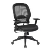 Office Star AirGrid Back And Mesh Fabric Seat Office Chair In Black