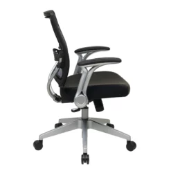 Professional AirGrid Back And Seat Managers Office Chair In Black Leather -CYMAX Sales 472722 5 L