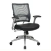 Professional AirGrid Back And Seat Managers Office Chair In Black Leather -CYMAX Sales 472722 L